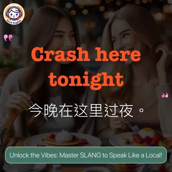 Crash here tonight.