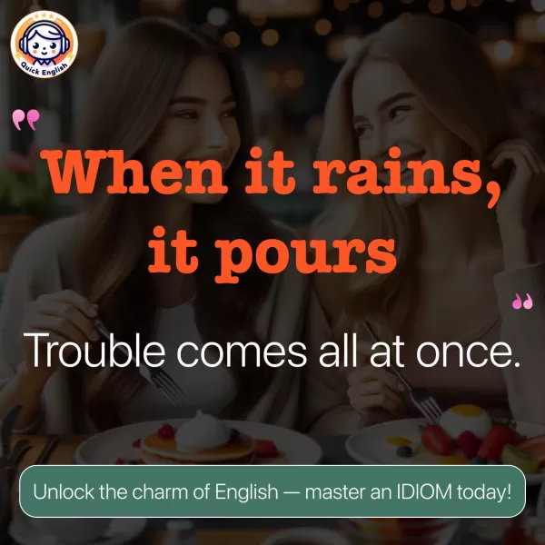 When it rains, it pours.