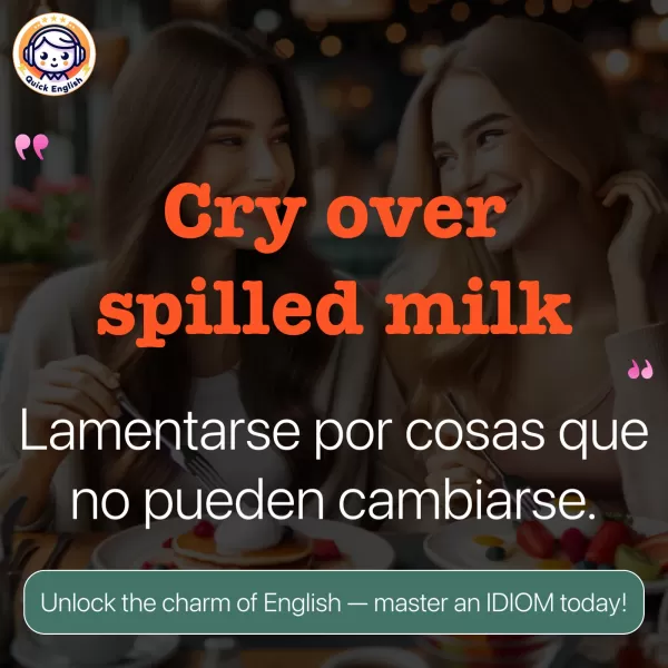 Cry over spilled milk.