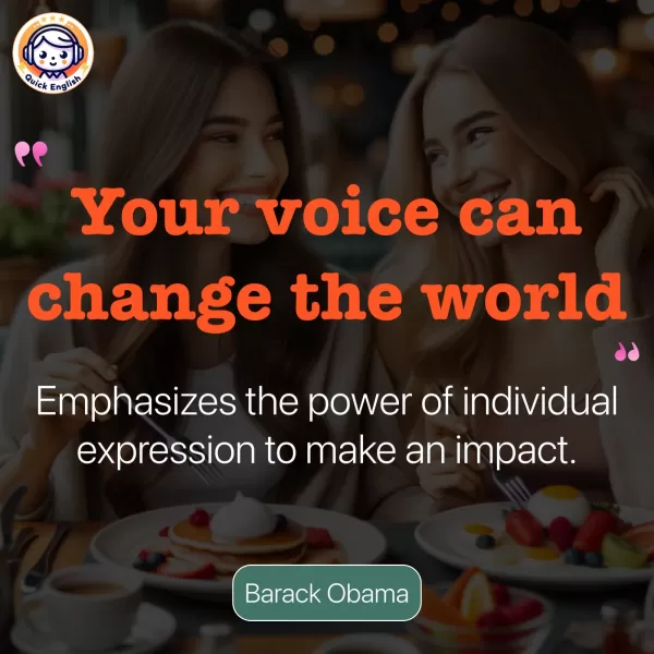 Your voice can change the world.