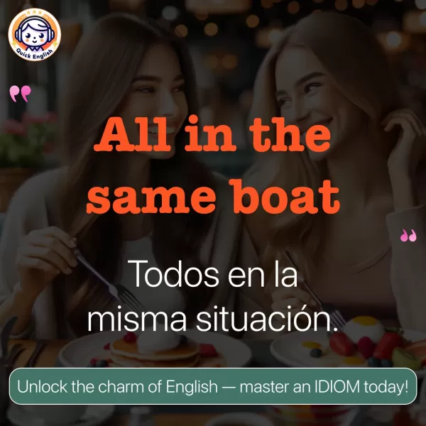 All in the same boat.