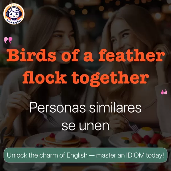 Birds of a feather flock together.