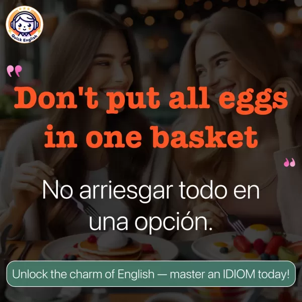 Don't put all eggs in one basket.