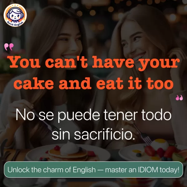 You can't have your cake and eat it too.