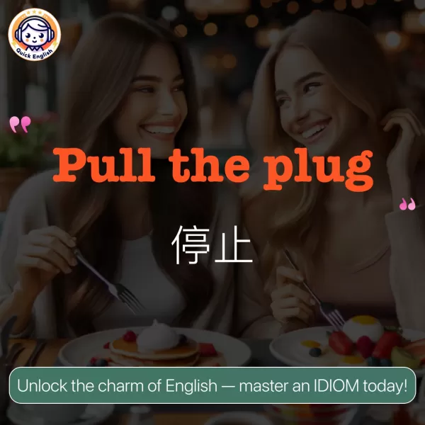 Pull the plug.