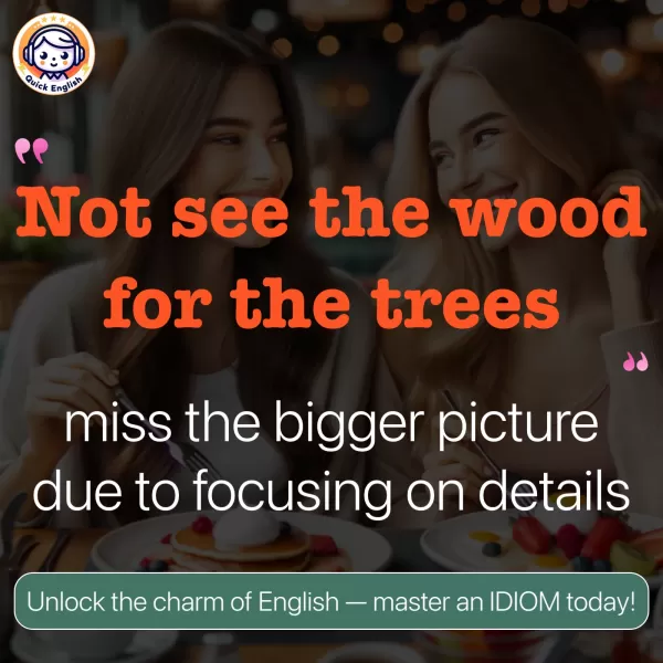 Not see the wood for the trees.