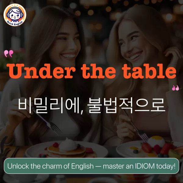 Under the table.